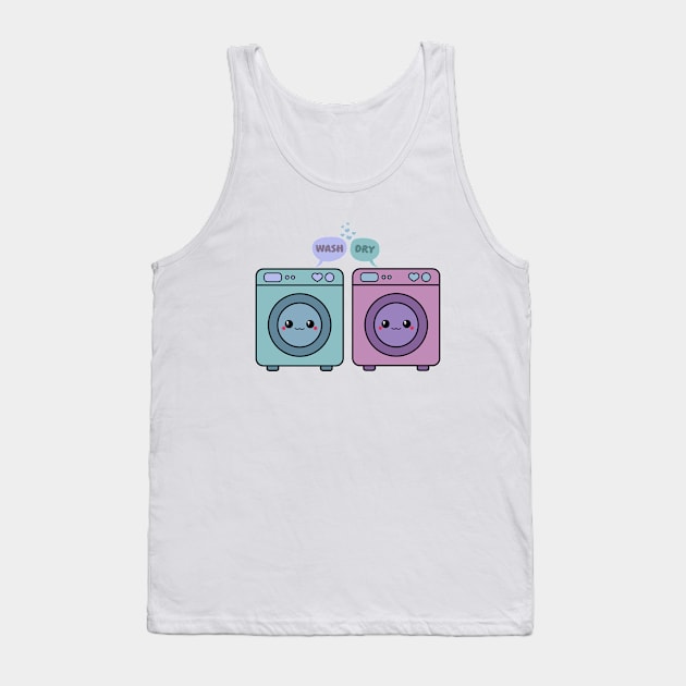 Kawaii Washing Machine Tank Top by Sasyall